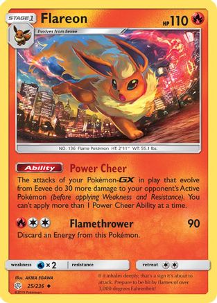 Flareon (25/236) - SM  Cosmic Eclipse
