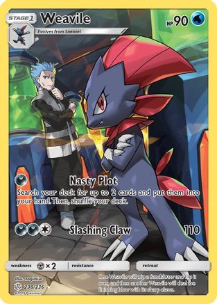 Weavile (Secret) (238/236) - SM Cosmic Eclipse Holofoil