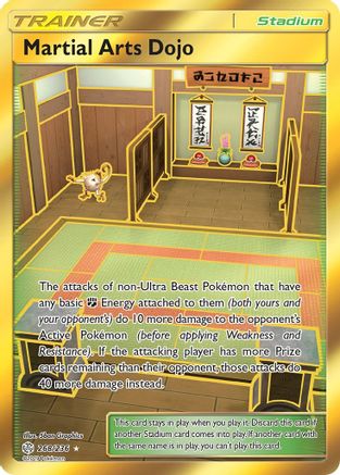 Martial Arts Dojo (Secret) (268/236) - SM Cosmic Eclipse Holofoil