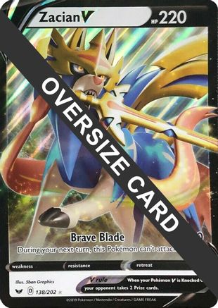 Zacian V (138/202) - Jumbo Cards Holofoil