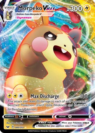 Morpeko VMAX (80/202) - SWSH01 Sword & Shield Base Set Holofoil