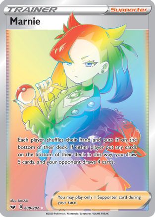 Marnie (Secret) (208/202) - SWSH01 Sword & Shield Base Set Holofoil
