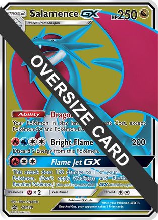 Salamence GX (SM Black Star Promo) (SM139) - Jumbo Cards Holofoil