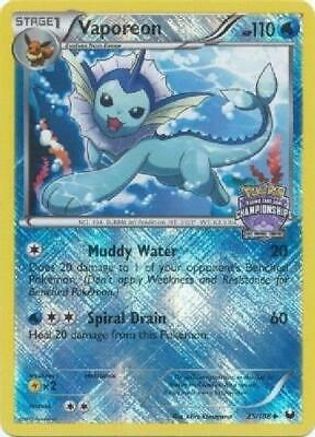 Vaporeon (State Championships) (25/108) - League & Championship Cards Reverse Holofoil