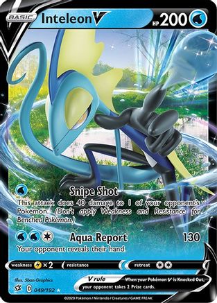 Inteleon V (49/192) - SWSH02 Rebel Clash Holofoil