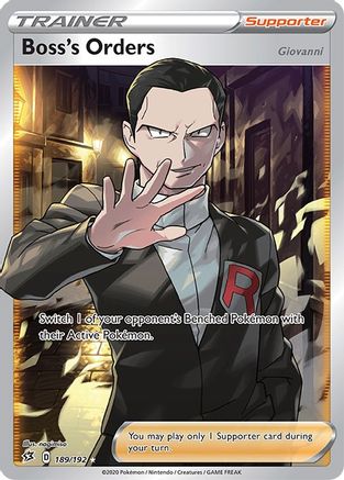 Boss's Orders (Full Art) (189/192) - SWSH02 Rebel Clash Holofoil