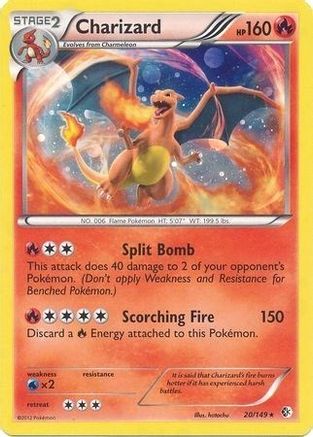 Charizard (Cosmos Holo) (20/149) - Blister Exclusives Holofoil