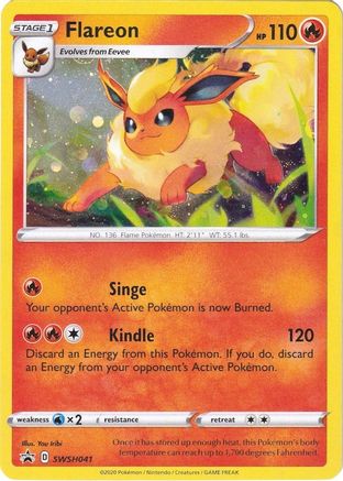 Flareon (SWSH041/307) - SWSH Sword & Shield Promo Cards Holofoil