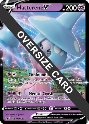 Hatterene V (SWSH055) - Jumbo Cards Holofoil