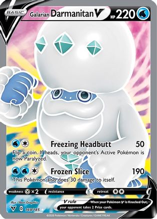 Galarian Darmanitan V (Full Art) (169/185) - SWSH04 Vivid Voltage Holofoil