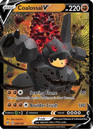 Coalossal V (98/185) - SWSH04 Vivid Voltage Holofoil