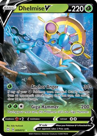 Dhelmise V (9/072) - Shining Fates Holofoil