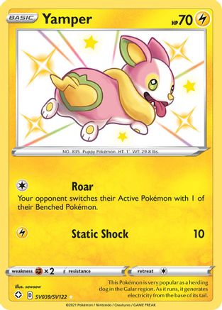 Yamper (SV039/SV122) - Shining Fates Shiny Vault Holofoil