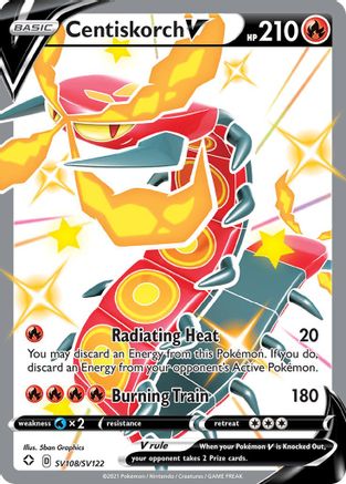 Centiskorch V (SV108/SV122) - Shining Fates Shiny Vault Holofoil