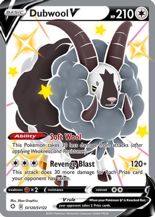 Dubwool V (SV120/SV122) - Shining Fates Shiny Vault Holofoil