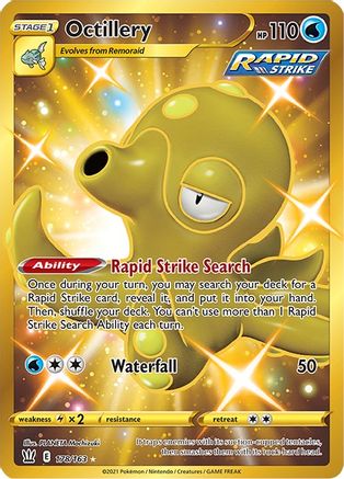 Octillery (Secret) (178/163) - SWSH05 Battle Styles Holofoil
