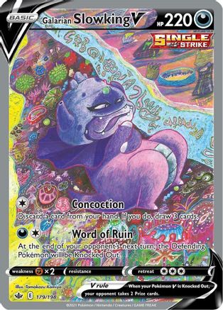 Galarian Slowking V (Alternate Full Art) (179/198) - SWSH06 Chilling Reign Holofoil
