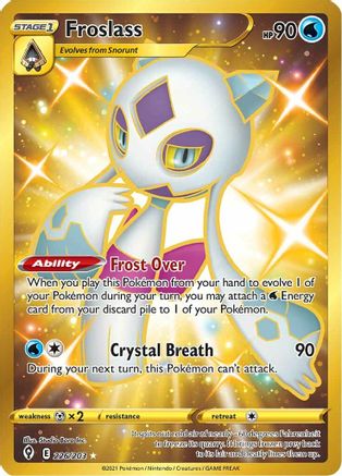 Froslass (Secret) (226/203) - SWSH07 Evolving Skies Holofoil