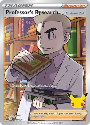Professor's Research (Full Art) (24/025) - Celebrations Holofoil