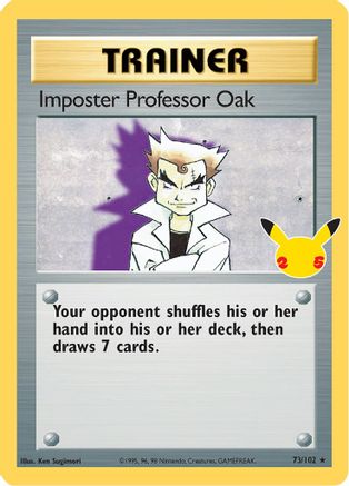 Imposter Professor Oak (73/102) - Celebrations Classic Collection Holofoil