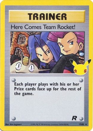 Here Comes Team Rocket! (15/82) - Celebrations Classic Collection Holofoil
