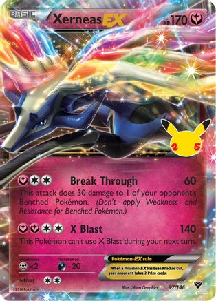 Xerneas EX (97/146) - Celebrations Classic Collection Holofoil