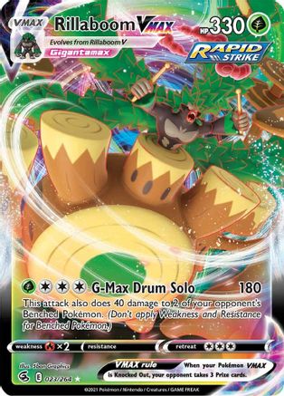 Rillaboom VMAX (23/264) - SWSH08 Fusion Strike Holofoil