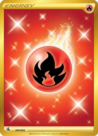 Fire Energy (Secret) (284/264) - SWSH08 Fusion Strike Holofoil