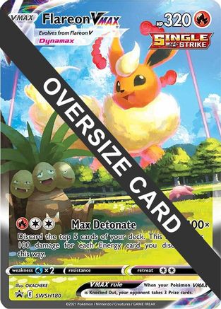 Flareon VMAX (SWSH180) - Jumbo Cards Holofoil