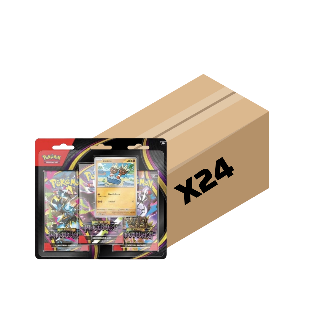 Sealed Case Pitch Black Three Pack Blister