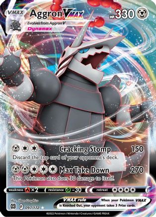 Aggron VMAX (97/172) - SWSH09 Brilliant Stars Holofoil