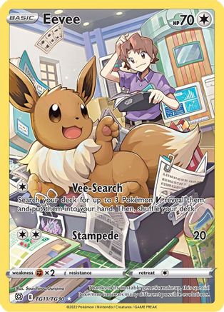 Eevee (TG11/TG30) - SWSH09 Brilliant Stars Trainer Gallery Holofoil