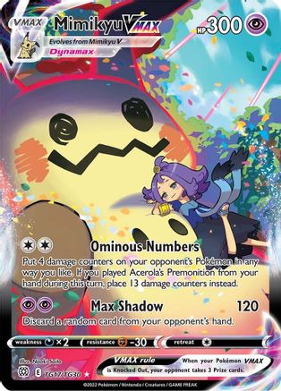 Mimikyu VMAX (TG17/TG30) - SWSH09 Brilliant Stars Trainer Gallery Holofoil