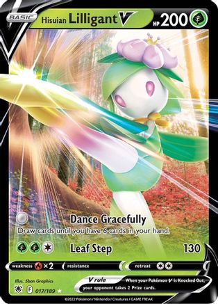 Hisuian Lilligant V (17/189) - SWSH10 Astral Radiance Holofoil