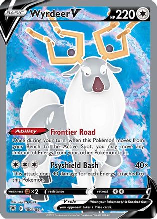Wyrdeer V (Full Art) (180/189) - SWSH10 Astral Radiance Holofoil