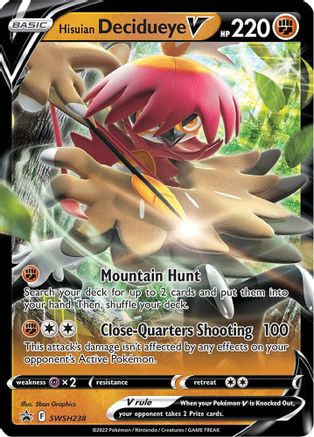 Hisuian Decidueye V (SWSH238/307) - SWSH Sword & Shield Promo Cards Holofoil
