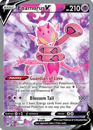 Enamorus V (Full Art) (178/196) - SWSH11 Lost Origin Holofoil