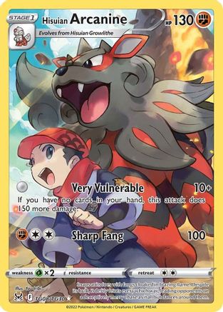 Hisuian Arcanine (TG08/TG30) - SWSH11 Lost Origin Trainer Gallery Holofoil