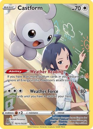 Castform (TG11/TG30) - SWSH11 Lost Origin Trainer Gallery Holofoil