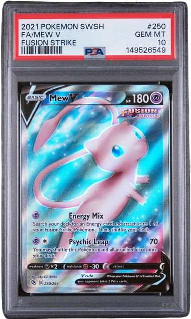 PSA 10 FA/MEW V FUSION STRIKE