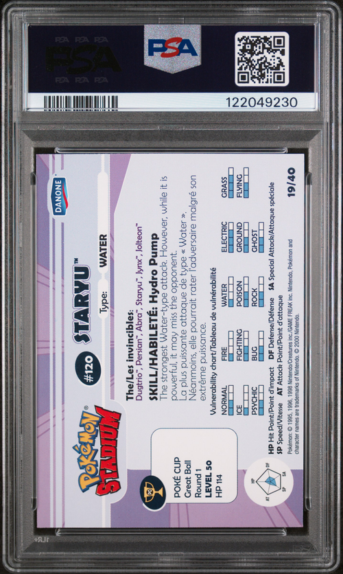 PSA Card Back