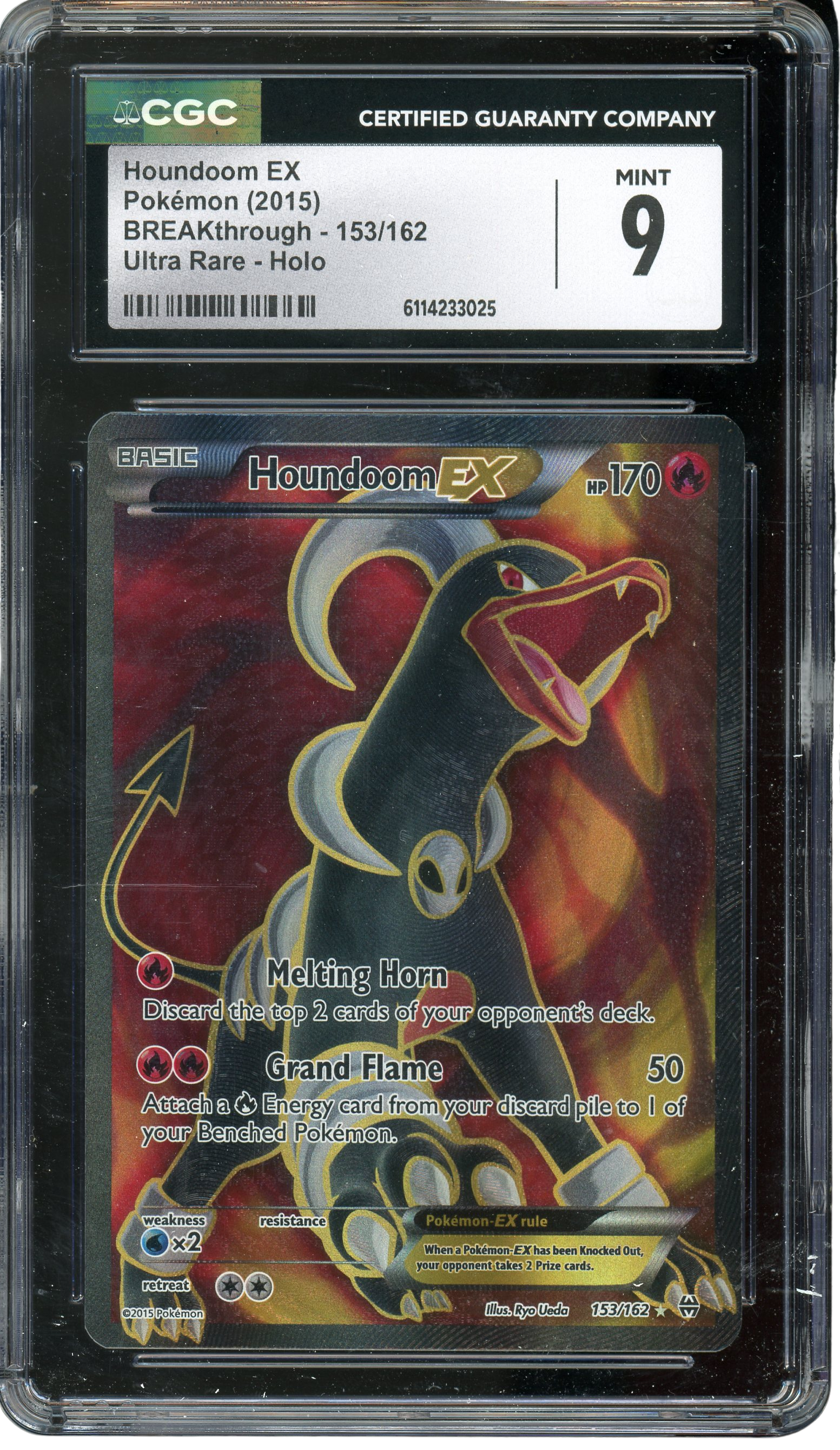 CGC 9 HOUNDOOM EX BREAKTHROUGH
