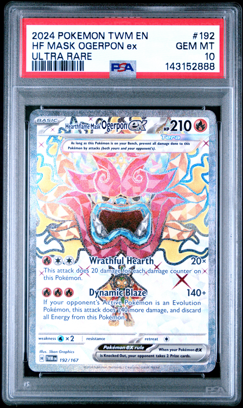 ogerpon pokemon card price PSA 10 HF MASK OGERPON ex ULTRA RARE