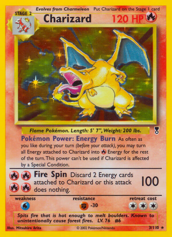 PSA 9Charizard #3/110 Legendary Collection