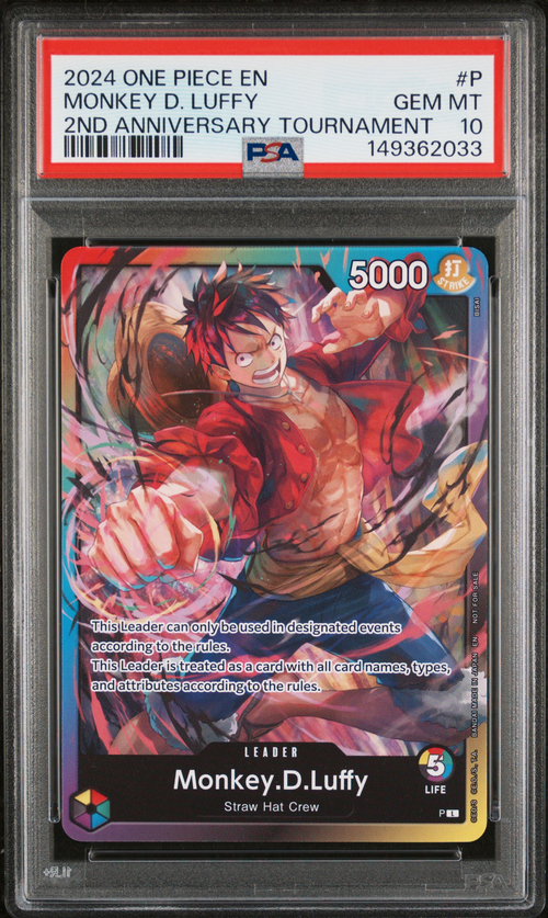 PSA 10 MONKEY D. LUFFY 2ND ANNIVERSARY TOURNAMENT