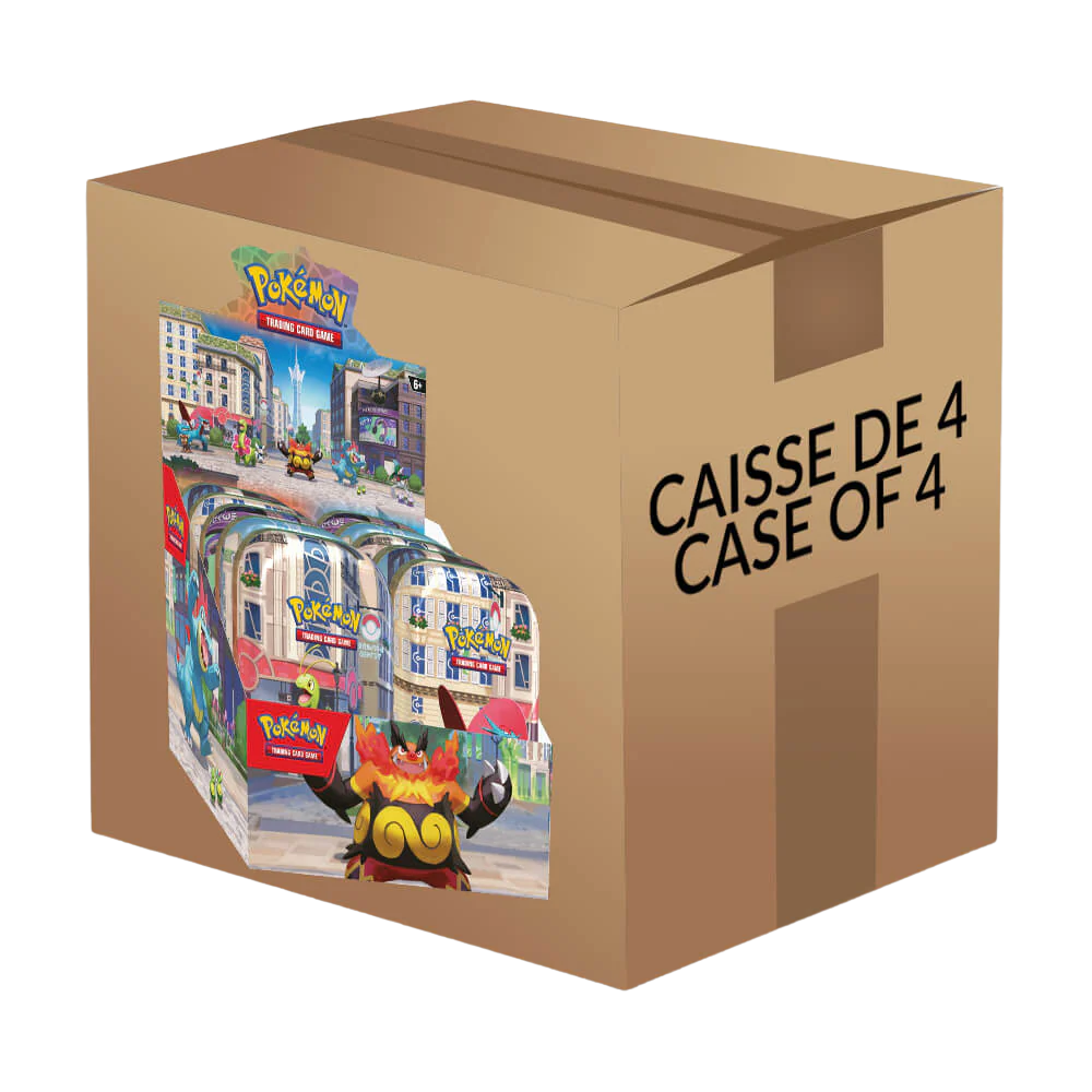 Sealed Case Lumiose City Mini Tins Display (x4)