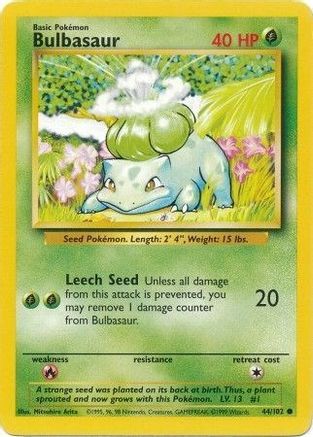 Bulbasaur (44/102) - Base Set