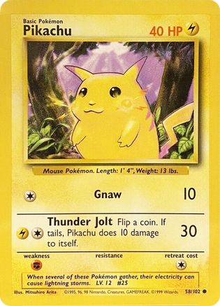 Pikachu (58/102) - Base Set
