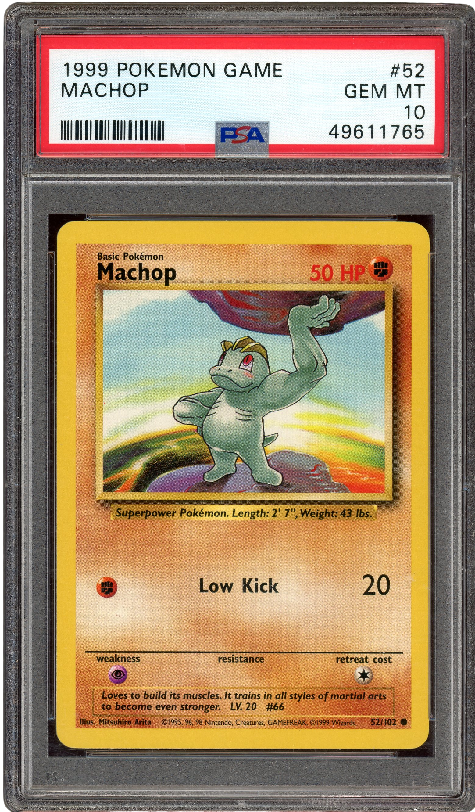 PSA 10 MACHOP BASE SET