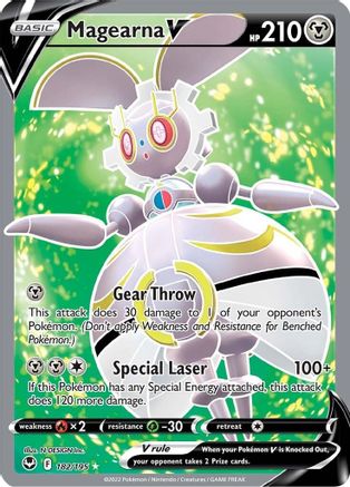 Magearna V (Full Art) (182/195) - SWSH12 Silver Tempest Holofoil
